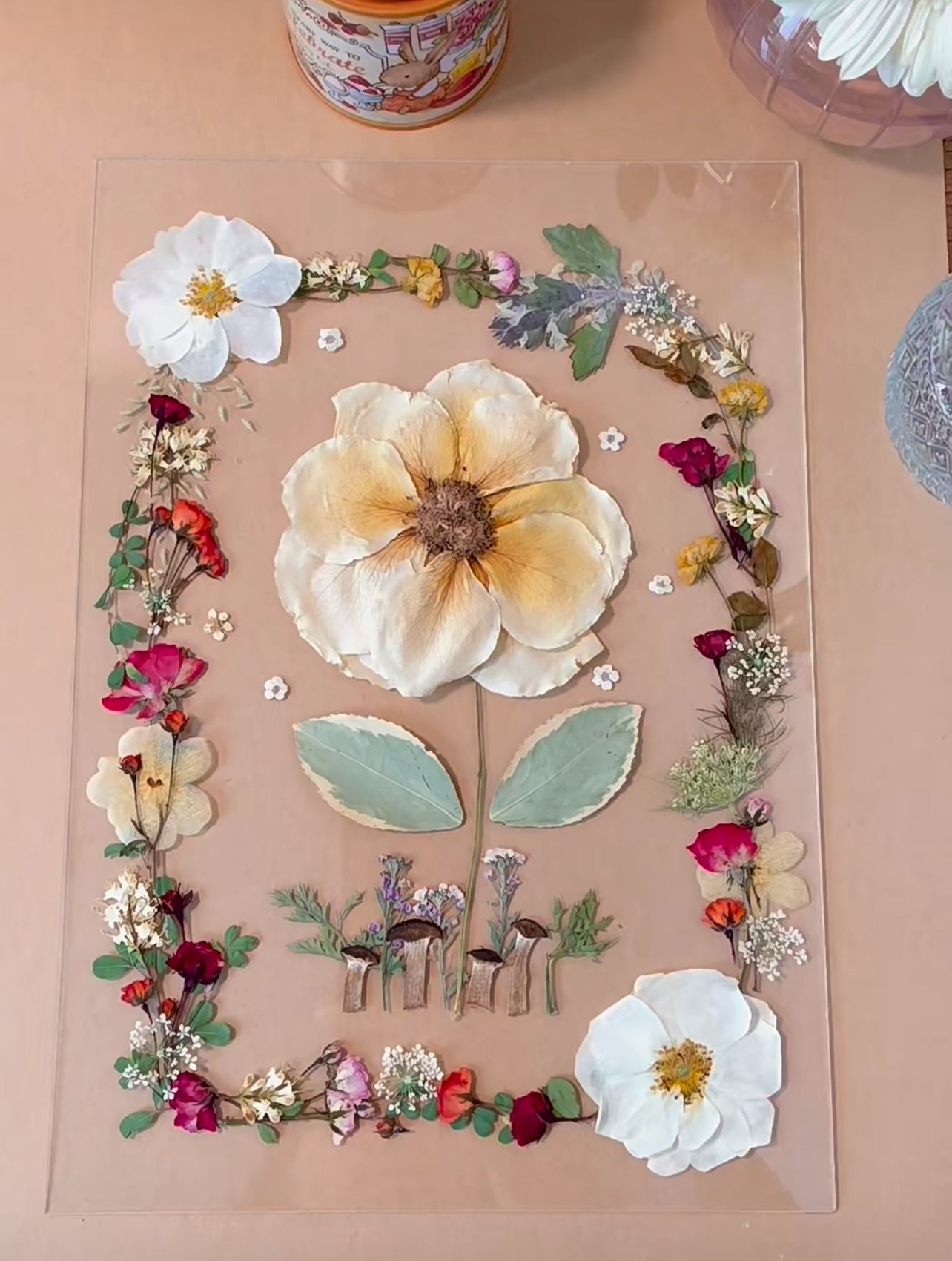 Pressed Flower Frame Artwork Class