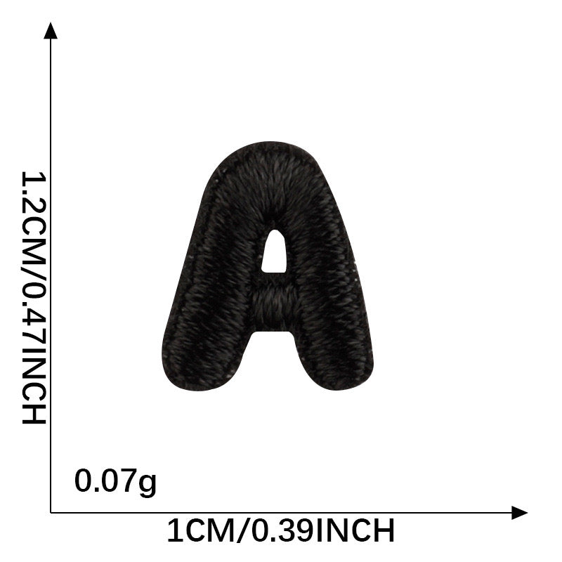 Letter Patch - Black