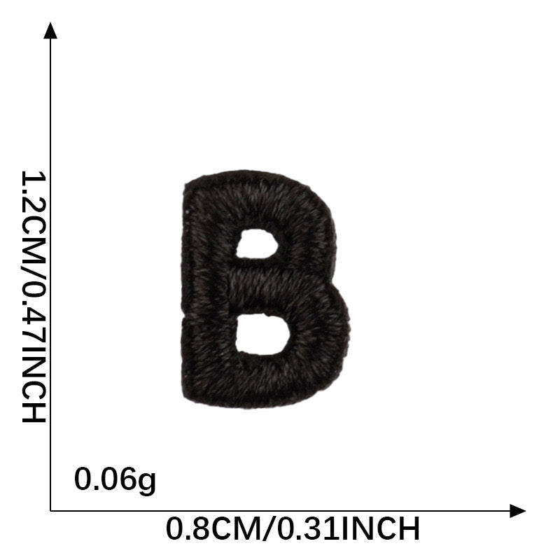 Letter Patch - Black
