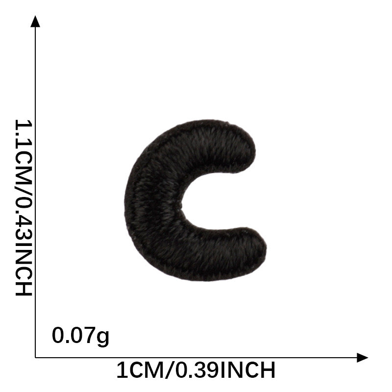 Letter Patch - Black