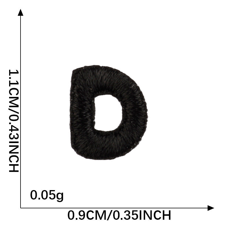 Letter Patch - Black