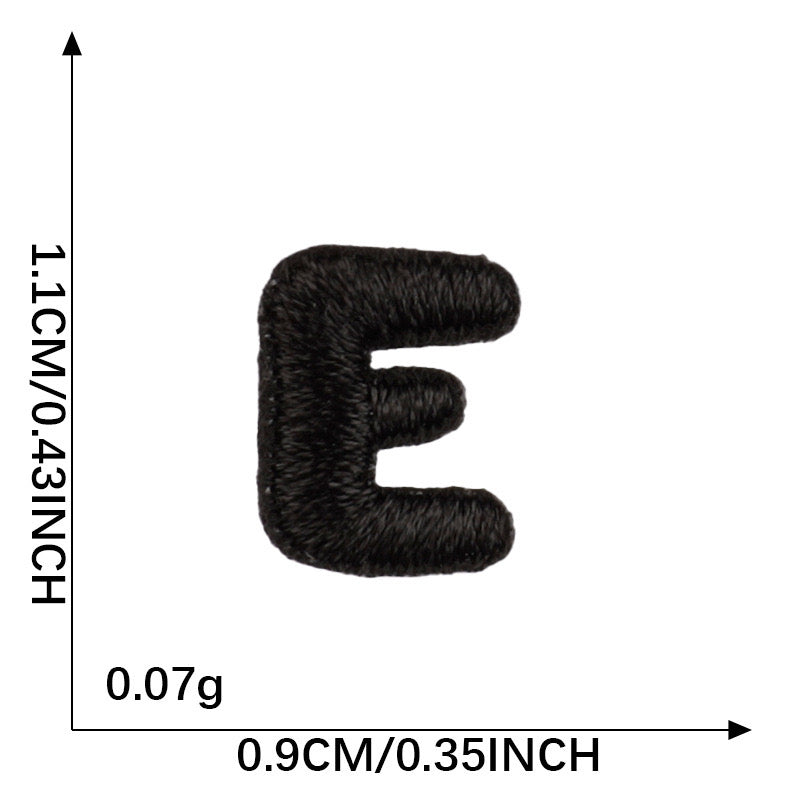 Letter Patch - Black