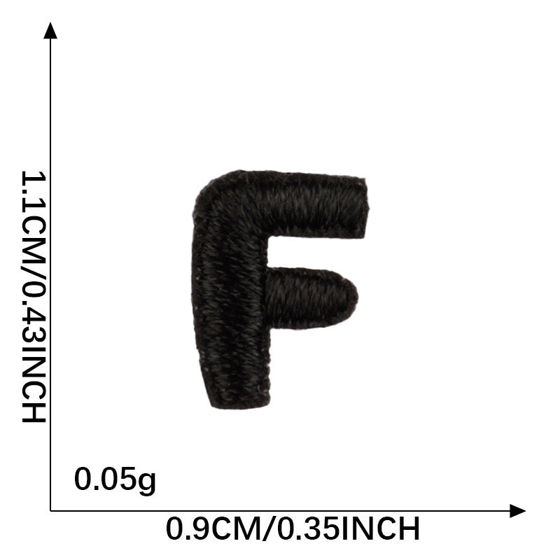 Letter Patch - Black