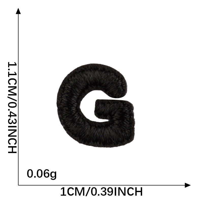 Letter Patch - Black