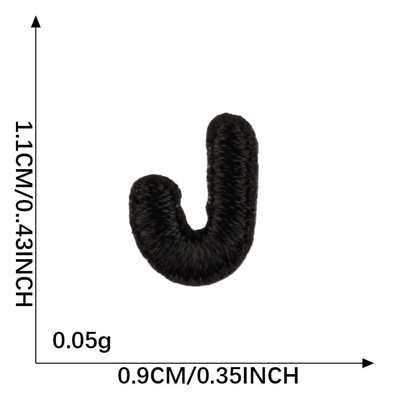 Letter Patch - Black