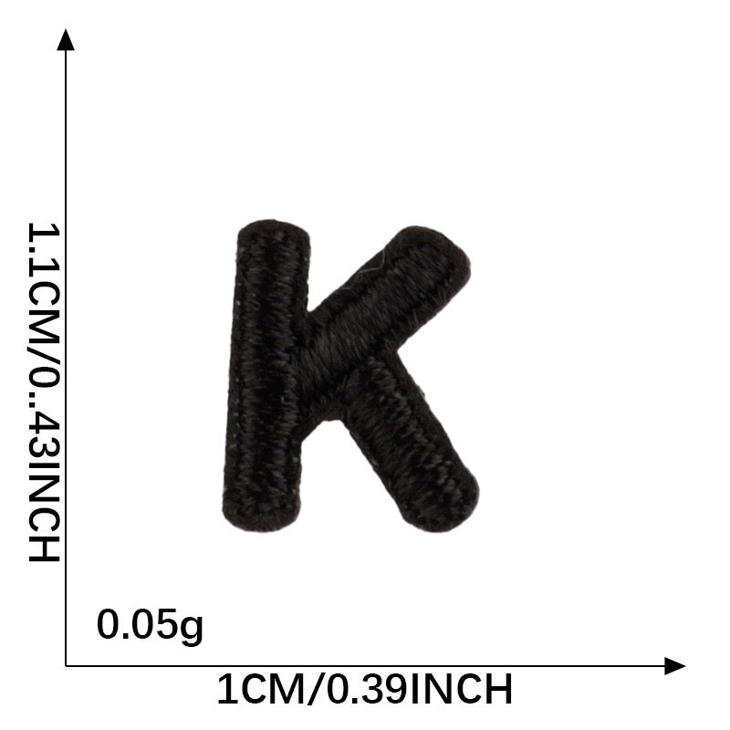 Letter Patch - Black