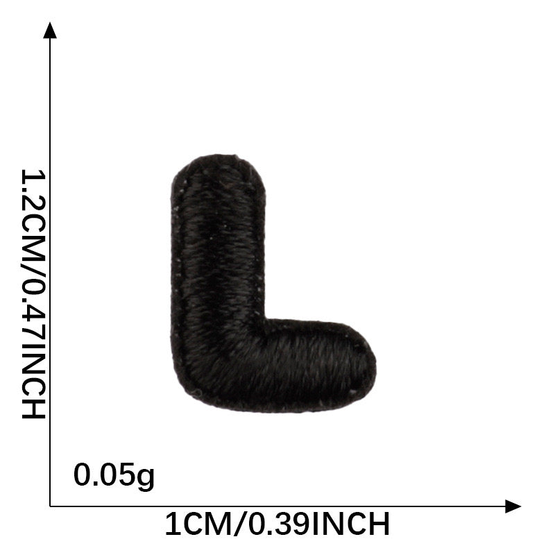 Letter Patch - Black
