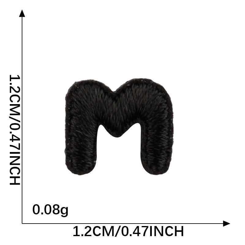 Letter Patch - Black