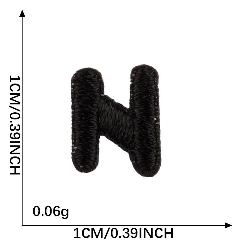 Letter Patch - Black