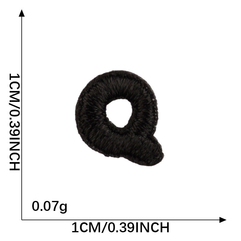 Letter Patch - Black