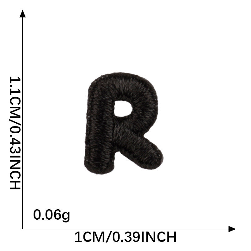 Letter Patch - Black