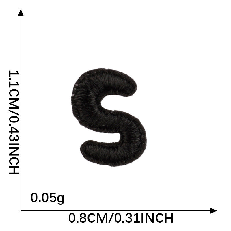 Letter Patch - Black