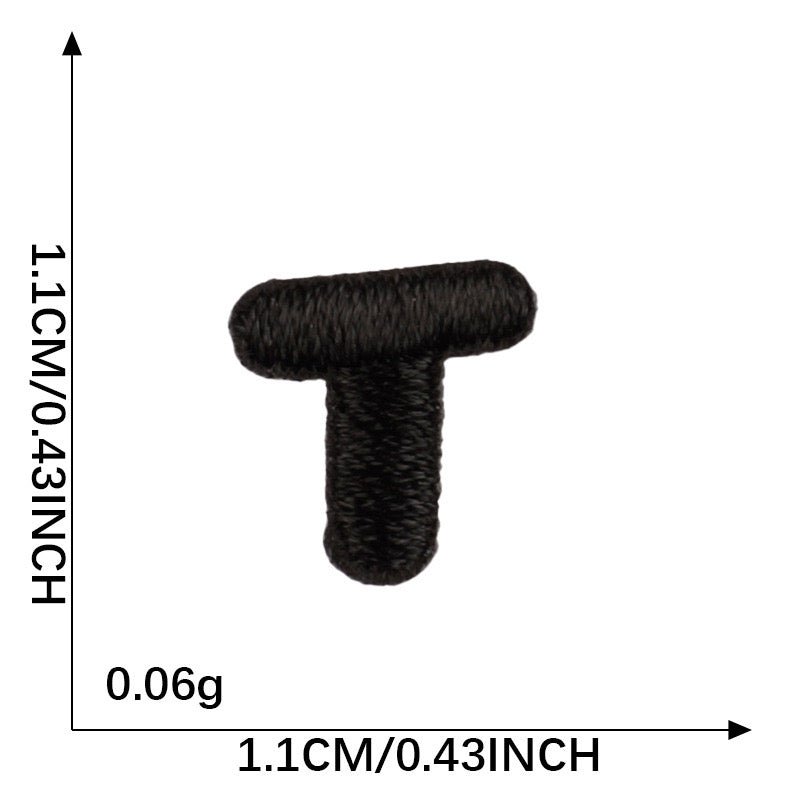 Letter Patch - Black