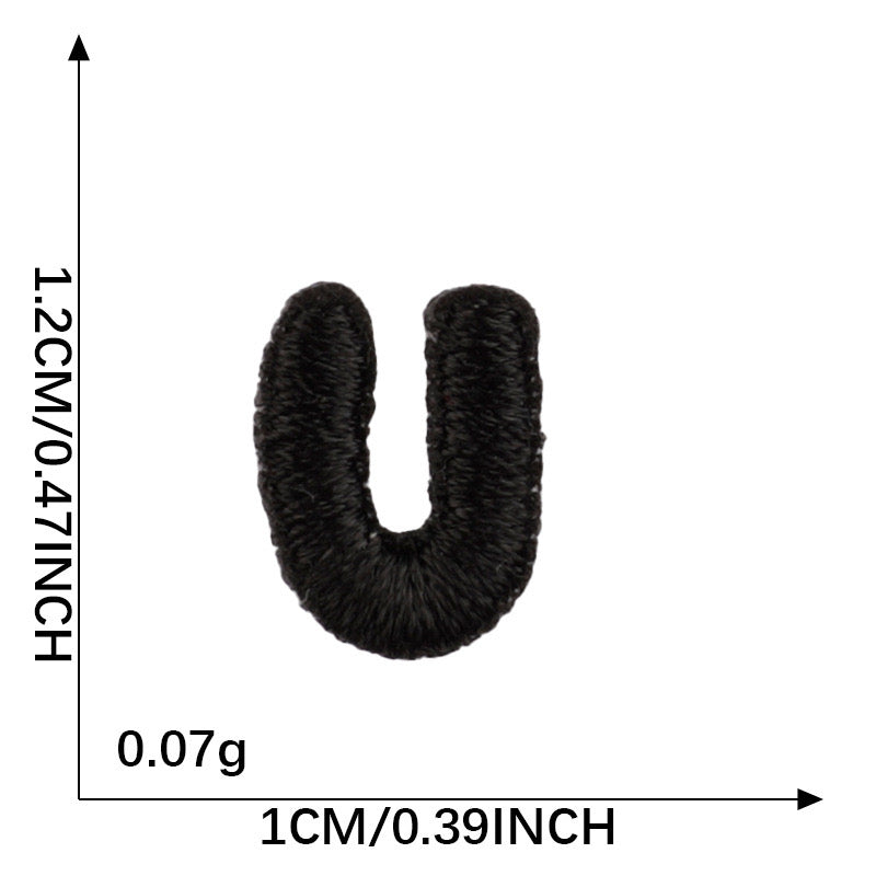 Letter Patch - Black