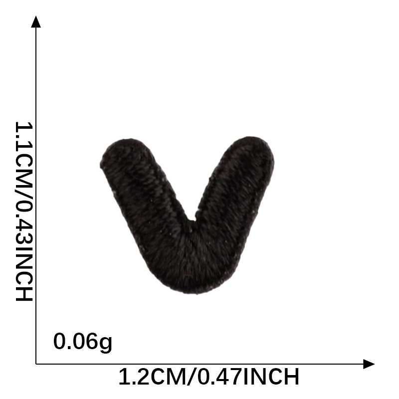 Letter Patch - Black