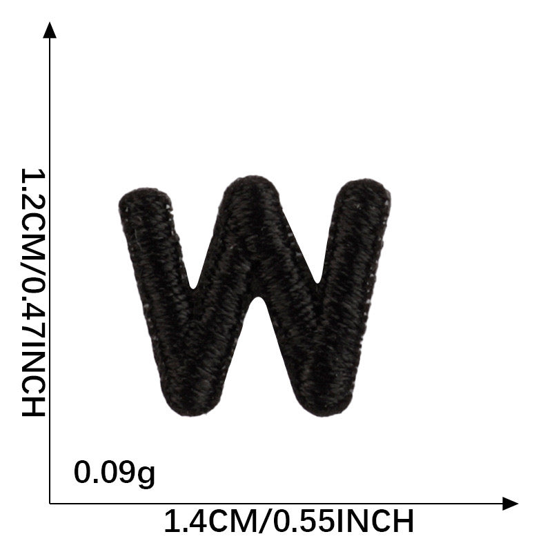 Letter Patch - Black