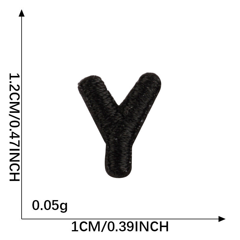 Letter Patch - Black
