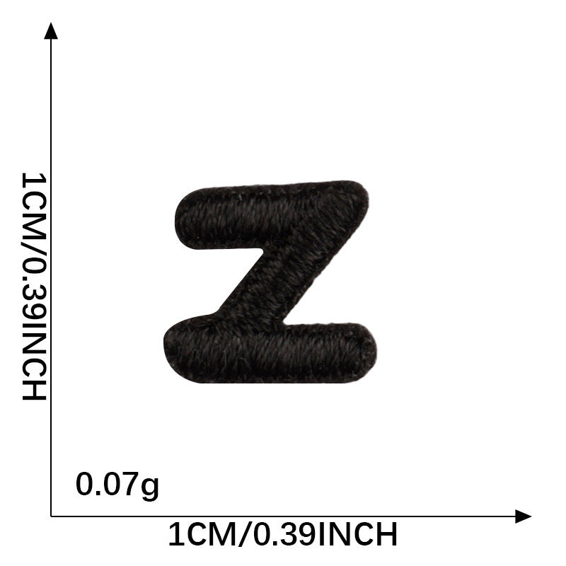 Letter Patch - Black